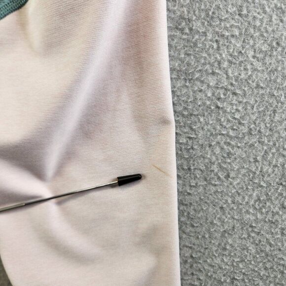 Outdoor Voices Leggings Womens M Green Pink Chevron Mid Rise Ankle Workout - Picture 8 of 13